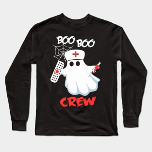 Boo boo crew tshirt halloween costume gift Long Sleeve T-Shirt